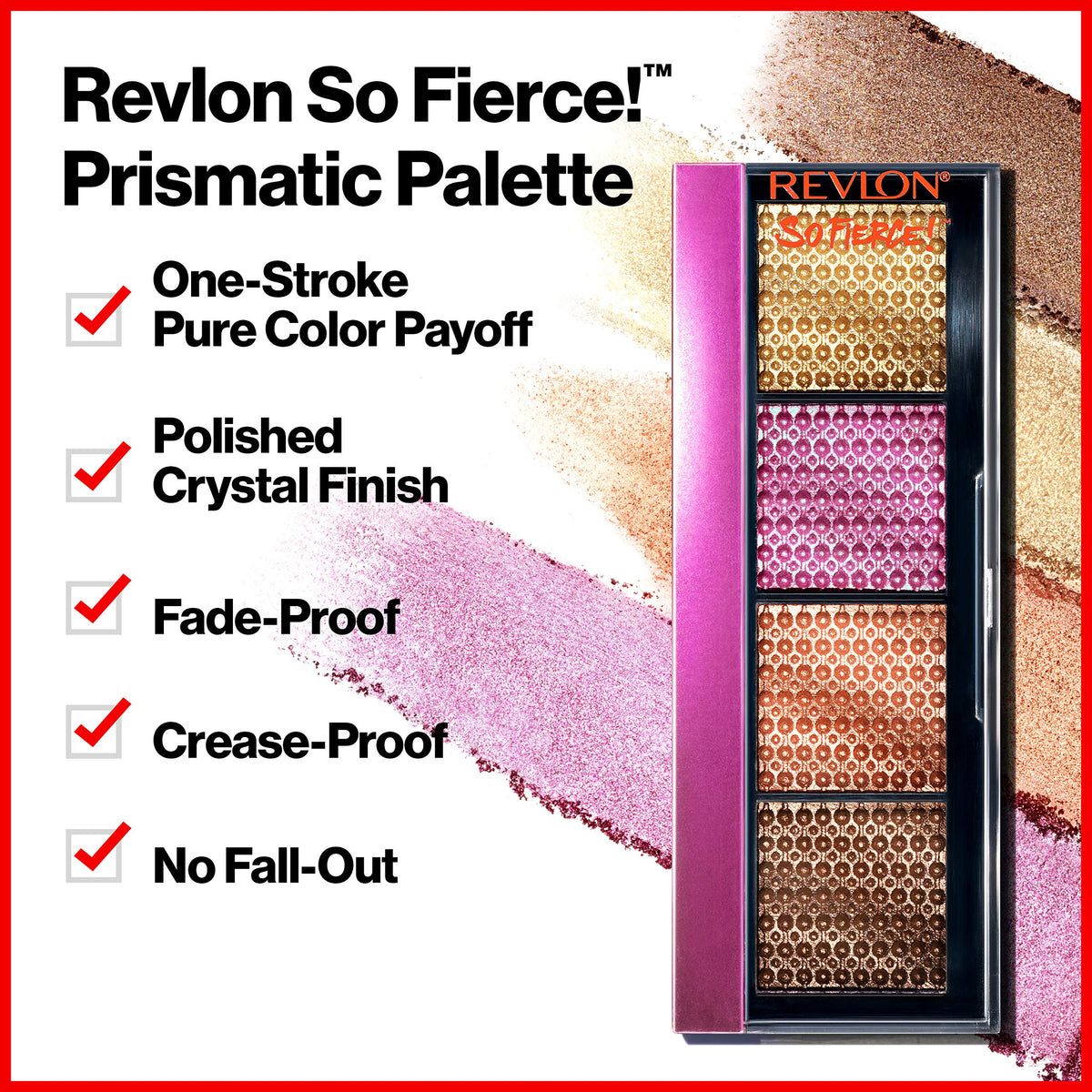 Revlon So Fierce Prismatic Eyeshadow Palette, Eye Makeup, Ultra Creamy Pigmented in Blendable Matte & Pearl Finishes, 965 Tantrum, 0.21 oz Beauty & Personal Care REVLON