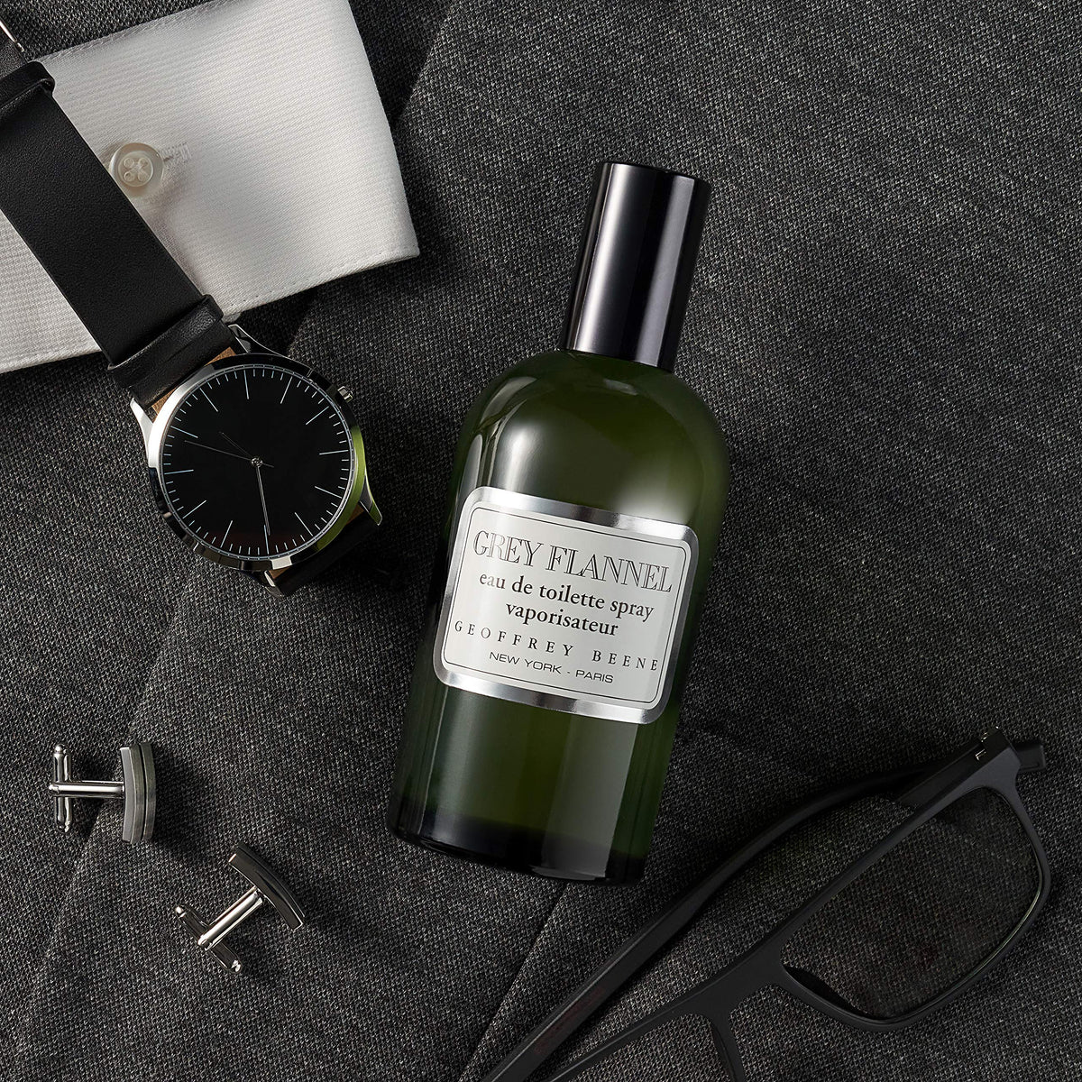 Geoffrey Beene Grey Flannel Men's Perfume, Eau De Toilette Daytime Luxurious Spray, Gift for Him, 4 oz Beauty & Personal Care Geoffrey Beene