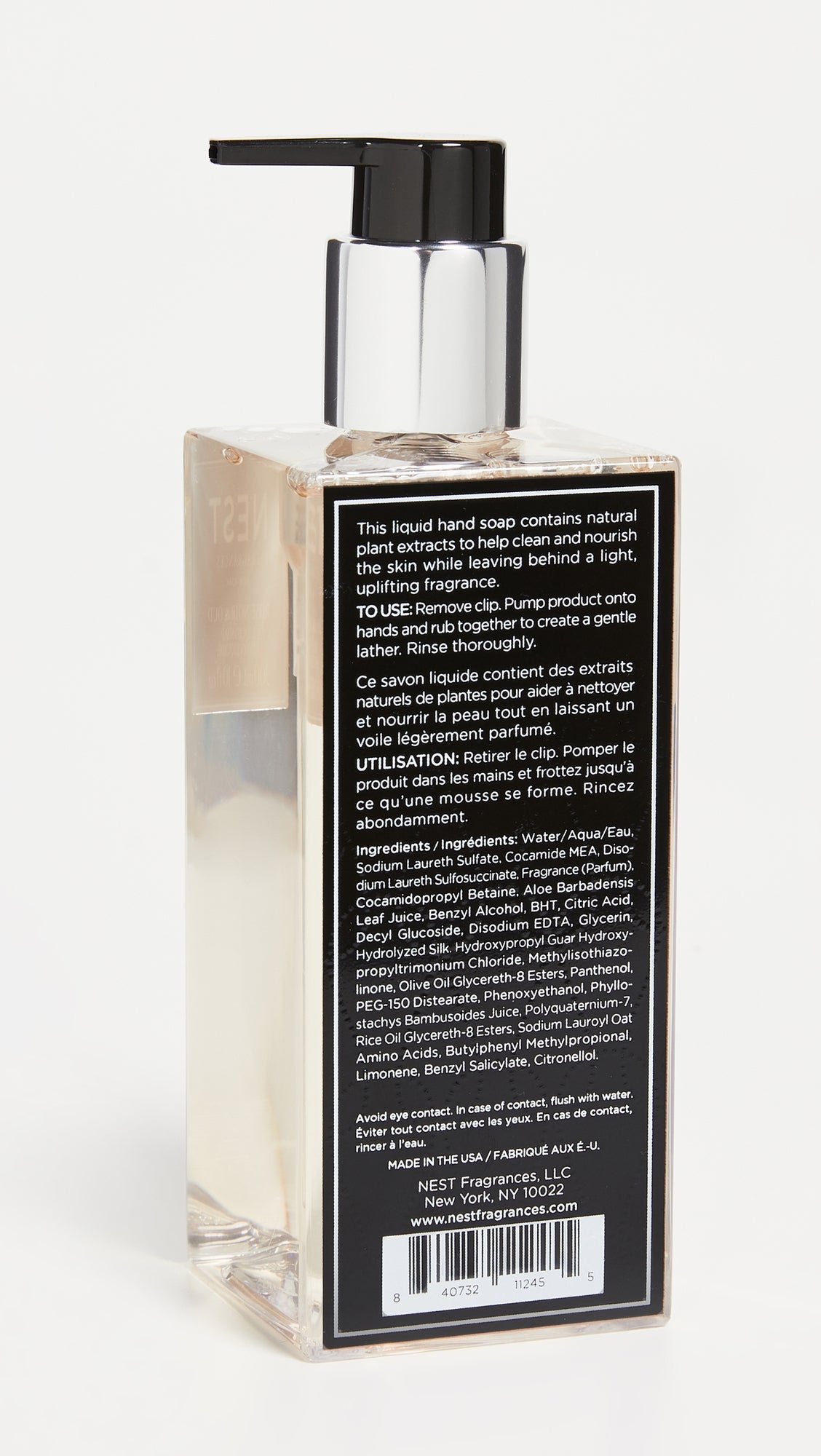 NEST Fragrances Liquid Hand Soap- Rose Noir & Oud, 10 fl oz Beauty & Personal Care NEST Fragrances