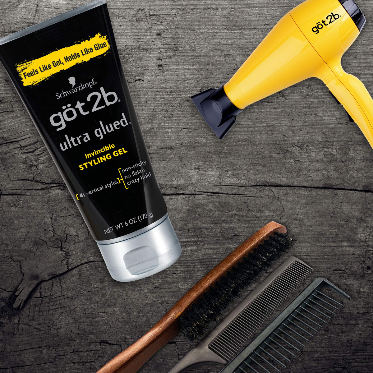 got2b Ultra Glued Invincible Styling Gel 6 oz Beauty & Personal Care Got2B