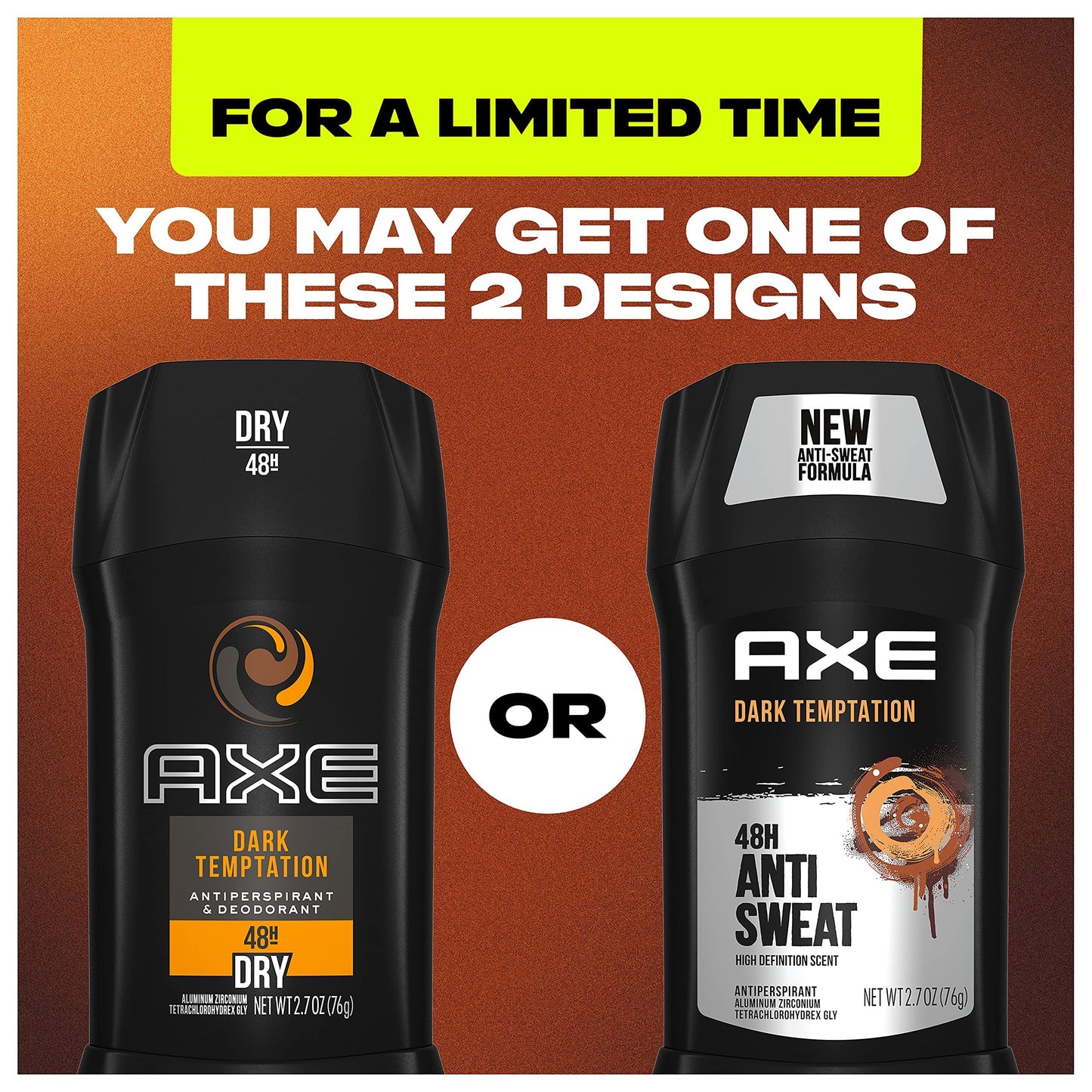 AXE Antiperspirant Deodorant Stick for Men, Dark Temptation 2.7 Ounce (Pack of 6) Beauty and Personal Care AXE