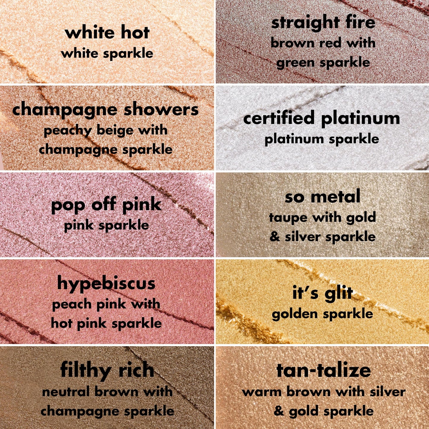 e.l.f. Fine As Fleck Glitter Eyeshadow, Long-Lasting Sheer Eye Makeup With A Shimmer Finish, Smooth Formula, Vegan & Cruelty-Free, Champagne Showers Beauty & Personal Care e.l.f.