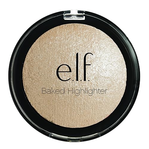 e.l.f., Baked Highlighter, Sheer, Shimmering, Hydrating, Blendable, Glides On, Creates a Radiant Glow, Nourishes, Moonlight Pearls, Infused Beauty & Personal Care e.l.f.