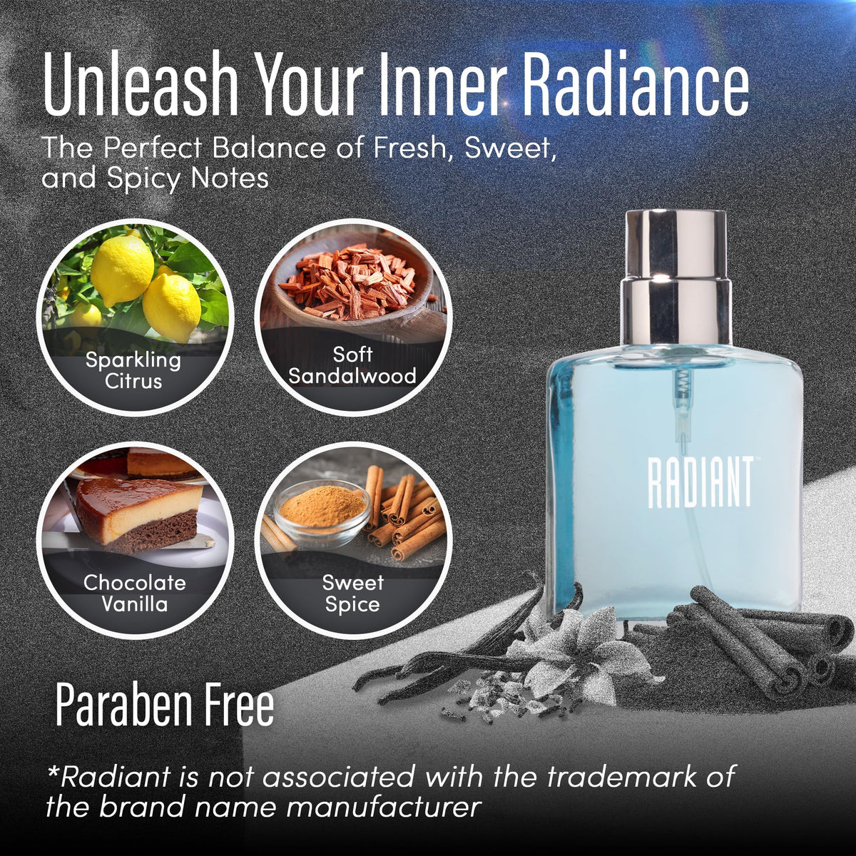PB ParfumsBelcam Radiant Eau de Parfum for Women - Warm Oriental Vanilla Gourmand Perfume with Citrus, Chocolate & Caramel - Sweet Spicy Fragrance Beauty & Personal Care PB ParfumsBelcam