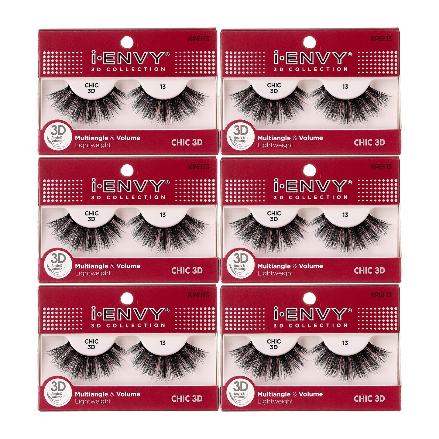 i-Envy 3D Glam Collection Multi-angle & Volume (6 PACK, KPEI13) Beauty & Personal Care i•ENVY