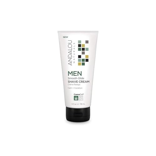 Andalou Naturals CannaCell MEN Smooth Glide Shave Cream, 6 Ounce Beauty & Personal Care Andalou Naturals