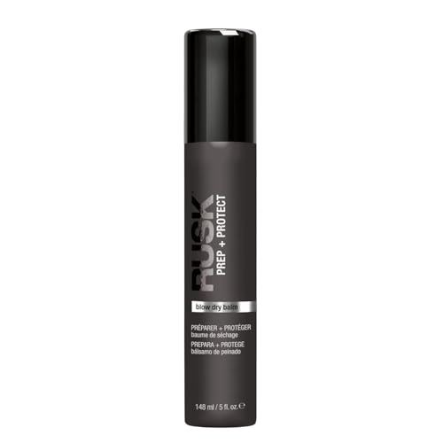 RUSK Blow Dry Balm, Prep + Protect, Smooth and Silken, Heat Protection, 5 oz Beauty & Personal Care RUSK