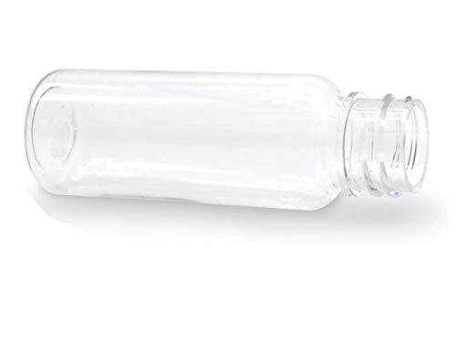 12PCS 1oz / 30Ml Empty Clear PET Plastic Tube Bottle Containers With Silver Aluminum Screw Cap For Makeup Lotion Essential Oils Creams Powders Beauty & Personal Care TUPWEL