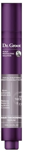 Dr. Groot Award-Winning Hair Thickening Serum for Hair Loss, Korean Hair Care, Scalp Treatment, Clinically Tested, Reduces Oil, Roll On Beauty & Personal Care Dr. Groot