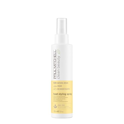 Paul Mitchell Clean Beauty Heat Styling Spray, Shine & Thermal Protection, For All Hair Types That Heat Style, 5.1 fl. oz. Beauty & Personal Care Paul Mitchell