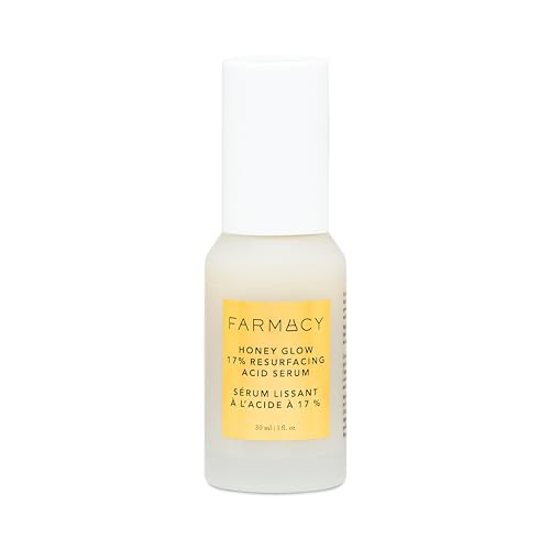 Farmacy Face Exfoliator Serum - Honey Glow 17% AHA + BHA Liquid Exfoliant & Salicylic Acid Serum - Resurfacing Skin Care for Reduced Pores + Texture Beauty & Personal Care Farmacy