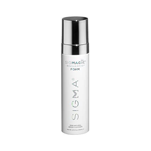 Sigma Beauty Sigmagic Foam Makeup Brush Shampoo - Makeup Brush Cleaner Solution with Professional Grade Formula to Remove Makeup Residue and Build Up Beauty & Personal Care Sigma Beauty
