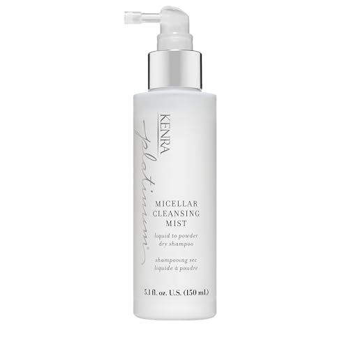 Kenra Platinum Micellar Cleansing Mist | Dry Shampoo Mist | Cleanses Roots, Absorbs Oil and Neutralizes Odor | Refresh and Extend your Style | 5.1 fl