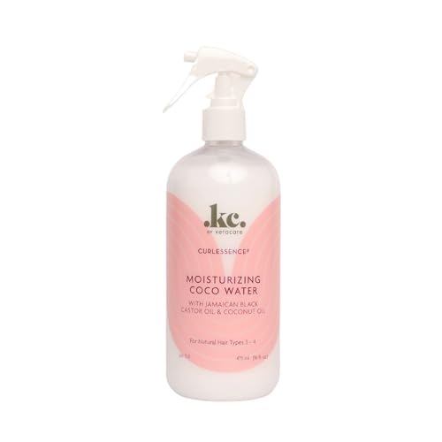 KeraCare Coconut Water - 16 oz - Light Hair Refresher Spray - Moisturizing and Hydrating - with Jamaican Black Castor Oil and Coconut Oil Beauty & Personal Care KeraCare