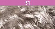 Foxy Silver (Weave - Salon Jerry Curl) 10 inch - Human Hair Blend Weave in 51
