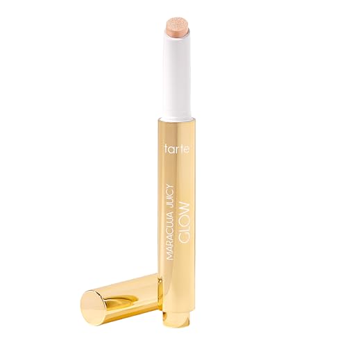tarte maracuja juicy glow highlight - Highlighter with Vitamin E to Hydrate, Blur appearance for a Smooth Buildable & Luminous Radiant Finish, Vegan Beauty & Personal Care tarte