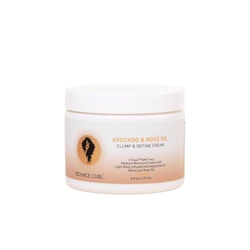 Bounce Curl Avocado and Rose Oil Clump and Define Cream Curl Cream for Curly Hair with Light Hold and Moisture Beauty & Personal Care Bounce Curl