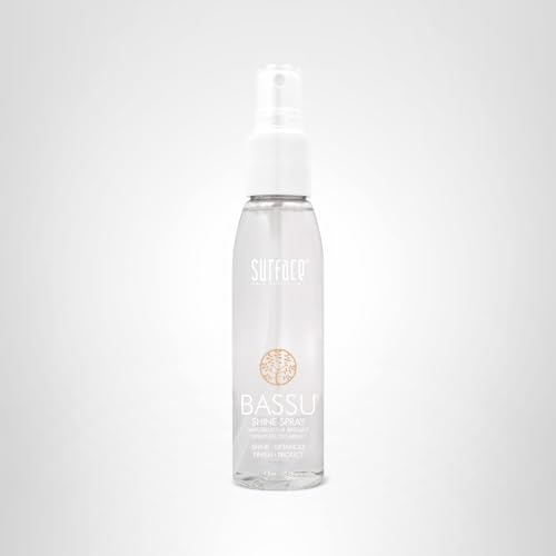 Surface Hair - Bassu Leave In Shine Spray -Shines, Detaingles, Protects & Softens- 4 fl oz Beauty & Personal Care SURFACE