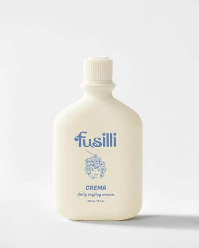 FUSILLI Crema Daily Styling Cream for Curly Wavy Hair - 300ml | Leave-In Curl Cream | Lightweight Hydrating | No Residue | Sulfate Silicone Free