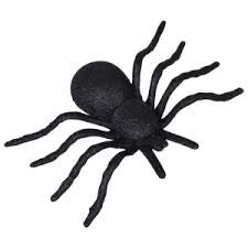 Halloween Plastic Glitter Spider - Black - 9 Inch - 2 Pack Beauty & Personal Care Greenbrier Intl.
