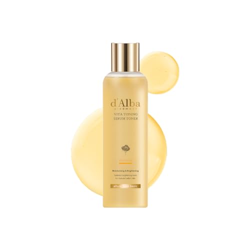 d'alba Piedmont White Truffle Vita Toning Serum Toner, Glass Skin with Double Vitamin Skincare, Face Moisturizer, (6.09 fl. oz) Beauty and Personal Care d'alba Piedmont Default Title