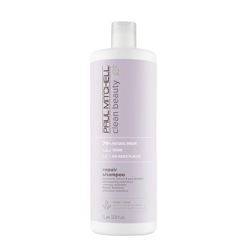 Paul Mitchell Clean Beauty Repair Shampoo, Strengthens and Protects, For Damaged, Brittle Hair, 33.8 fl. oz. Beauty & Personal Care Paul Mitchell