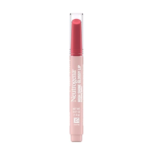 Neutrogena High Shine Glossy Lip, Nourishing Lip Gloss with Maracuja Oil, Antioxidant Vitamin E & Vitamins, Non-Retractable, Buildable Pigmented Beauty & Personal Care Neutrogena