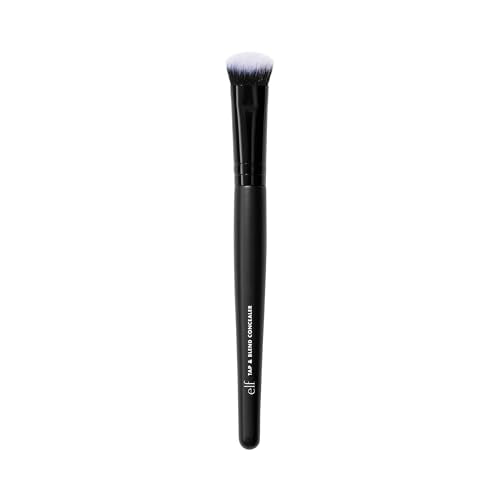 e.l.f. Tap & Blend Concealer Brush, Covers Blemishes & Dark Spots For An Airbrushed Finish With A Precision Tip, Synthetic, Vegan, Beauty & Personal Care e.l.f.