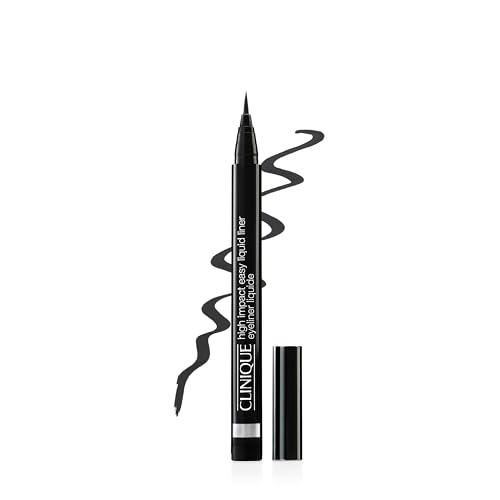 Clinique High Impact Easy Liquid Eyeliner | Waterproof, Long Lasting, Smudge Resistant + Safe For Sensitive Eyes, Black, 1 Count Beauty & Personal Care Clinique