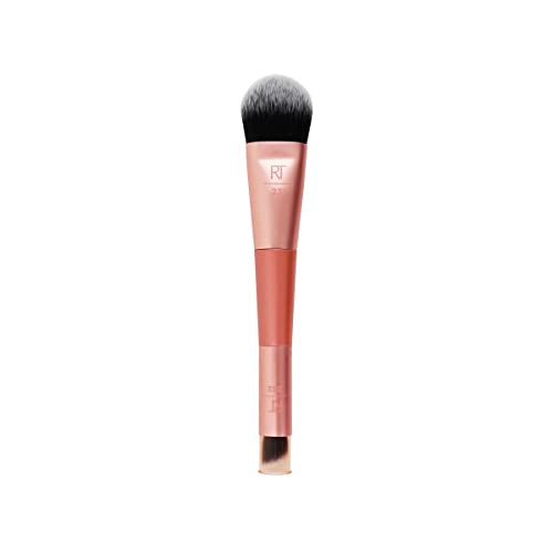 Real Techniques Cover & Conceal Dual Ended 2-in-1 Makeup Brush, For Flawless Foundation Coverage, Smooths and Conceals, Covers Blemishes Beauty & Personal Care Real Techniques