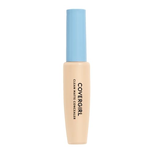 COVERGIRL - Clean Matte Concealer, Oil-Free, Lightweight Formula, Blendable, Natural-Looking Coverage, 100% Cruelty-Free Beauty & Personal Care COVERGIRL