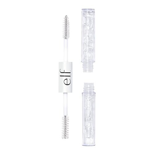 e.l.f. Clear Brow & Lash Mascara, Dual-Sided Brushable Clear Gel For Groomed Brows & Eyelashes, Long-Wear Conditioning Formula, Vegan & Cruelty-Free Beauty & Personal Care e.l.f.