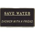 BERNARD ENGRAVING Fun Plaque (Save Water Shower With A Friend) Co. Beauty & Personal Care BERNARD ENGRAVING