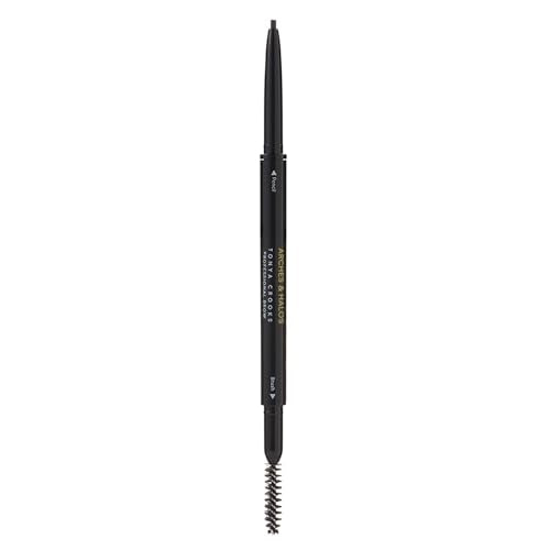 Arches & Halos Micro Defining Brow Pencil - For a Fuller and More Defined Brow, Rich Color - Dual Ended Pencil with Brush - Vegan and Cruelty Free