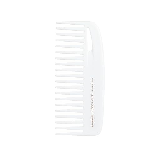 Cricket Ultra Smooth Coconut Conditioning Comb - Infused with Coconut Oil & Keratin for Frizz-Free Shine and Hydration, Ideal for Mid-Length, Thick Beauty & Personal Care Cricket