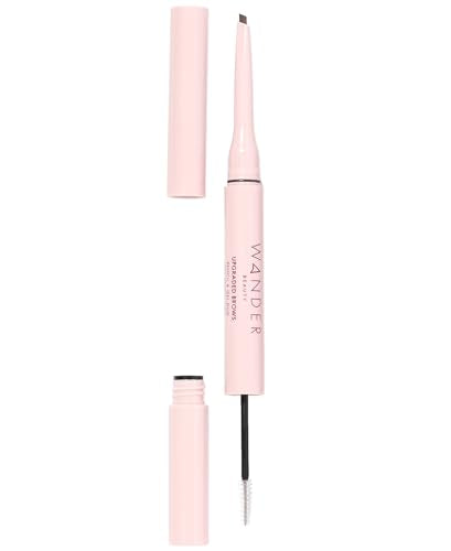 Wander Beauty Women's Upgraded Brows Pencil & Treatment Gel Duo, Medium Brown, 1 Count (Pack of 1)