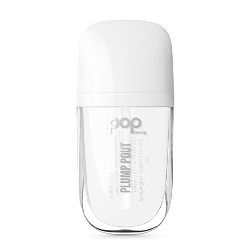 POP Beauty Plump Pout Clear Ice | Plumping Lip Oil, Hydrating Lip Gloss, Long Lasting Nourishing Lip Glow Oil Non-sticky Beauty & Personal Care POP Beauty