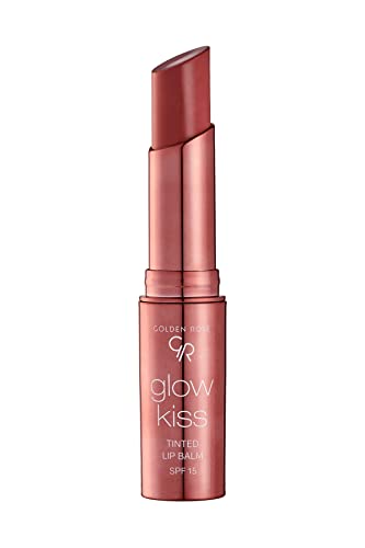 Golden Rose Cosmetics Glow Kiss Tinted Lip Balm with SPF15, Vegan Formula (Vanilla Latte) Beauty and Personal Care Golden Rose