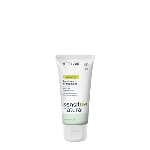 ATTITUDE Hand Cream for Sensitive Skin with Oat, EWG Verified, Dermatologically Tested, Vegan, Fresh Apple Scent, 2.5 Fl Oz Beauty & Personal Care ATTITUDE