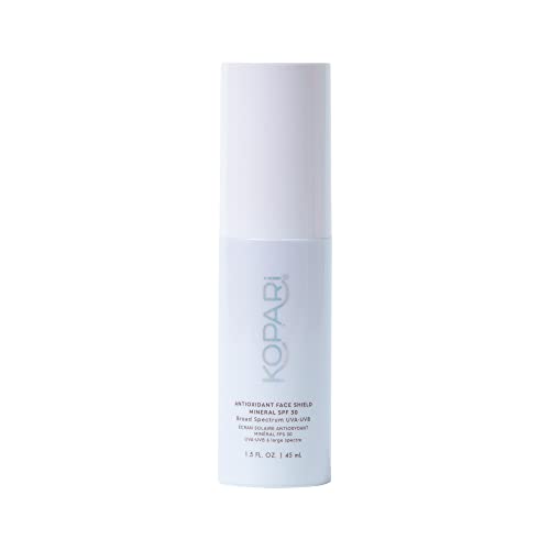 Kopari Antioxidant Face Shield Mineral SPF 30, Lightweight Sheer Texture With Dewy Finish, No White Cast with Moisturizing Hyaluronic Acid, 1.5 oz Beauty & Personal Care Kopari