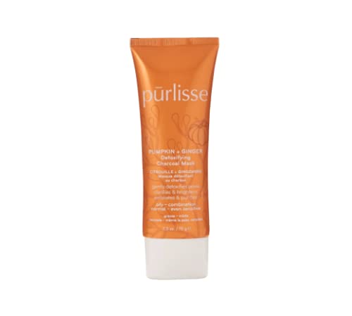 Purlisse Pumpkin and Ginger Detoxifying Charcoal Mask: Cruelty-free & clean, Paraben & Sulfate-free, Pumpkin repairs, Ginger soothes skin | 2.5oz Beauty & Personal Care p?rlisse