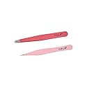 Cala Soft touch coral tweezer duo Beauty & Personal Care Cala