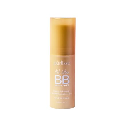 p?rlisse ViVi Glow BB Highlighter Makeup Stick - Creamy Face Highlighter for a Dewy, Luminous Finish - Hydrating Formula with Hyaluronic Acid, Jasmine Beauty & Personal Care p?rlisse