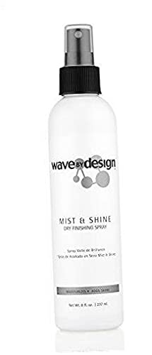 Wave By Design Mist & Shine Dry Finishing Spray - Moisturizes & Add Shine - 8 Oz .2 pack Beauty & Personal Care Essential Design