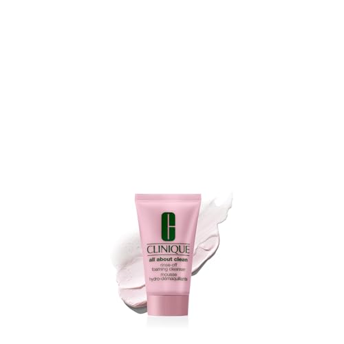 Clinique All About Clean Rinse-Off Foaming Face Wash With Hyaluronic Acid + Glycerin For Oily Skin Types | Dissolves Makeup + Sunscreen, Mini Travel Beauty and Personal Care Clinique Default Title