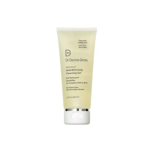Dr Dennis Gross Alpha Beta® AHA/BHA Daily Cleansing Gel, for Skin That is Dull, Congested and Uneven Tone & Texture (2 Fl Oz) Beauty & Personal Care Dr Dennis Gross