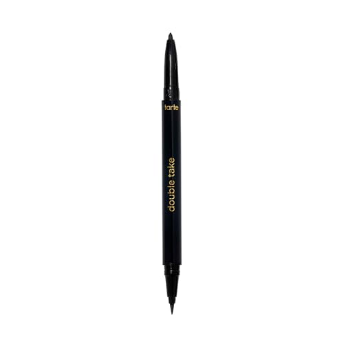 tarte double take eyeliner - 2-in-1 Pencil Eyeliner for Bold All-Day Wear, Waterproof, Easy to Apply, Vegan, Cruelty-Free Beauty & Personal Care tarte