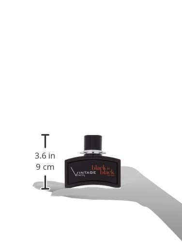 Nu Parfums Black Is Black Vintage Vinyl Eau de Toilette Spray for Men, 3.4 Ounce Beauty & Personal Care Nuparfums
