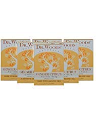 Dr. Woods Ginger Citrus Bar Soap with Jojoba Oil & Organic Shea Butter, 5.25 Ounce (Pack of 6) Beauty & Personal Care Dr. Woods