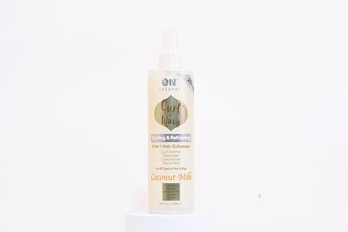 On Natural Curl-N-Wavy 4-in-1 Hair Enhancer For All Hair Texture [Coconut Milk] 10 OZ Beauty & Personal Care On Natural